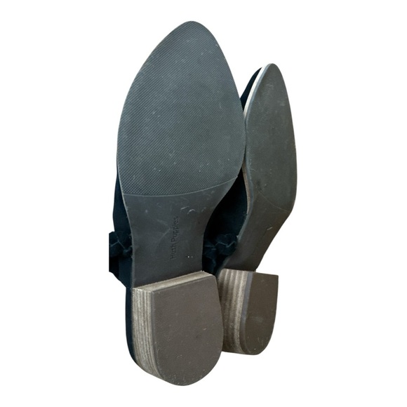 Hush Puppies Black Mules with Pointed Toe and Strap - Picture 5 of 5